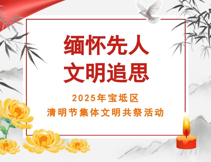 緬懷先人 文明追思——2025年寶坻區(qū)清明節(jié)集體文明共祭活動(dòng)